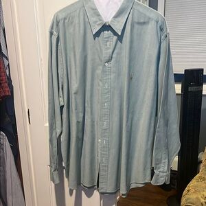 Polo Ralph Lauren seafoam green men’s long sleeve Shirt
